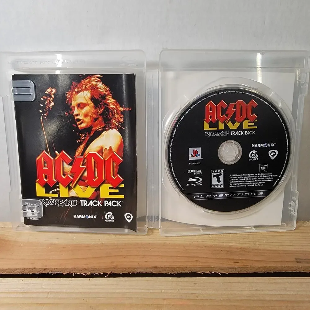 PLAYSTATION 3 Rockband: AC/DC Live Track Pack w/ Booklet